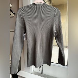 Babaton Aritzia Ambrosia Sculpt Knit Mockneck Ribbed Sweater SZ 2X NWT